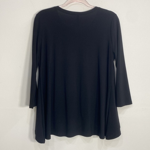 IC By Connie Blouse Boho Layered Women's Medium Black - Picture 5 of 9